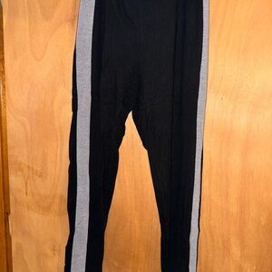 PINK Victoria's Secret Black and Gray Athletic Leggings